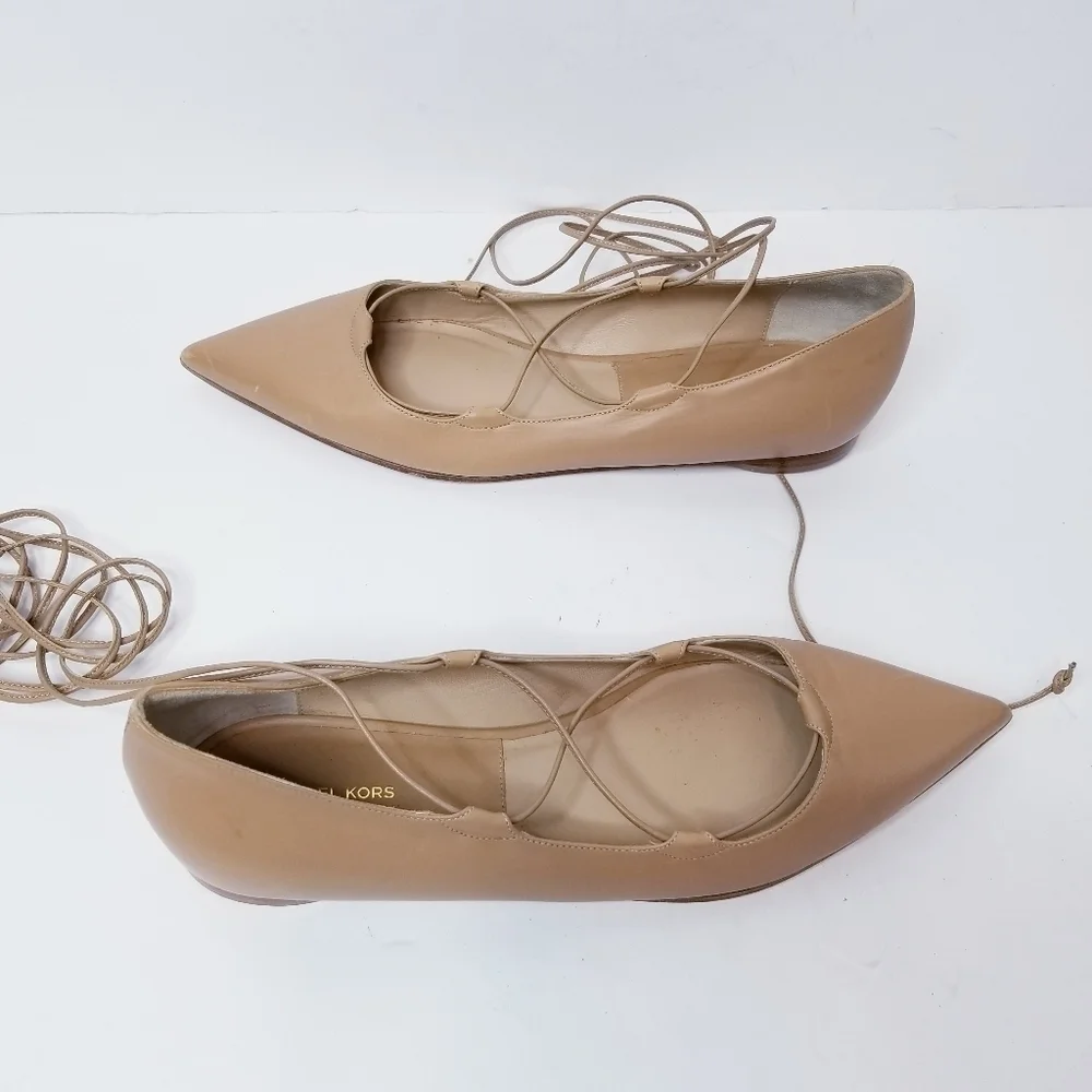 Michael‎ Kors Collection Kallie Leather Lace up flat